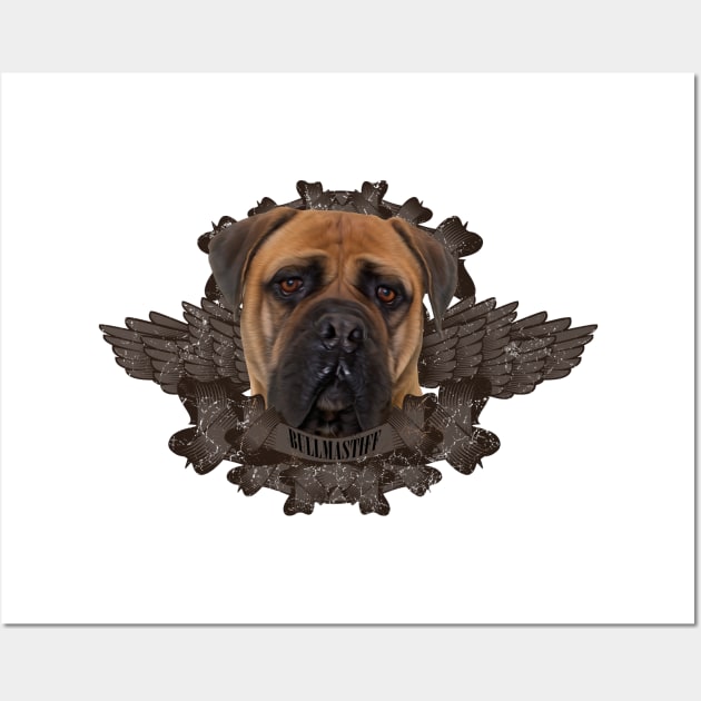 Bullmastiff dog Wall Art by Nartissima